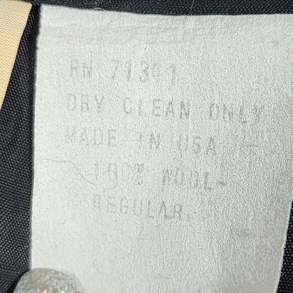 L.L. Bean Grey 100% Wool Pleated Front Trouser Pants Size 12 - Picture 5 of 5